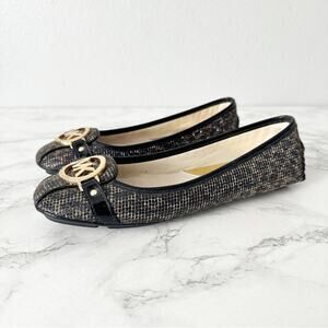 Michael Kors Donna Leopard Rhinestone Ballerina Moccasin Women’s Size 7.5